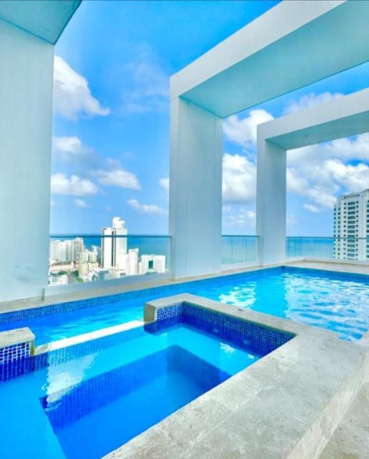 Apartamento Bocagrande -vista Al Mar, Bahía Y Ciudad Antigua - 3 Balcones *